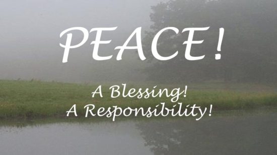 Blessing and Responsibility