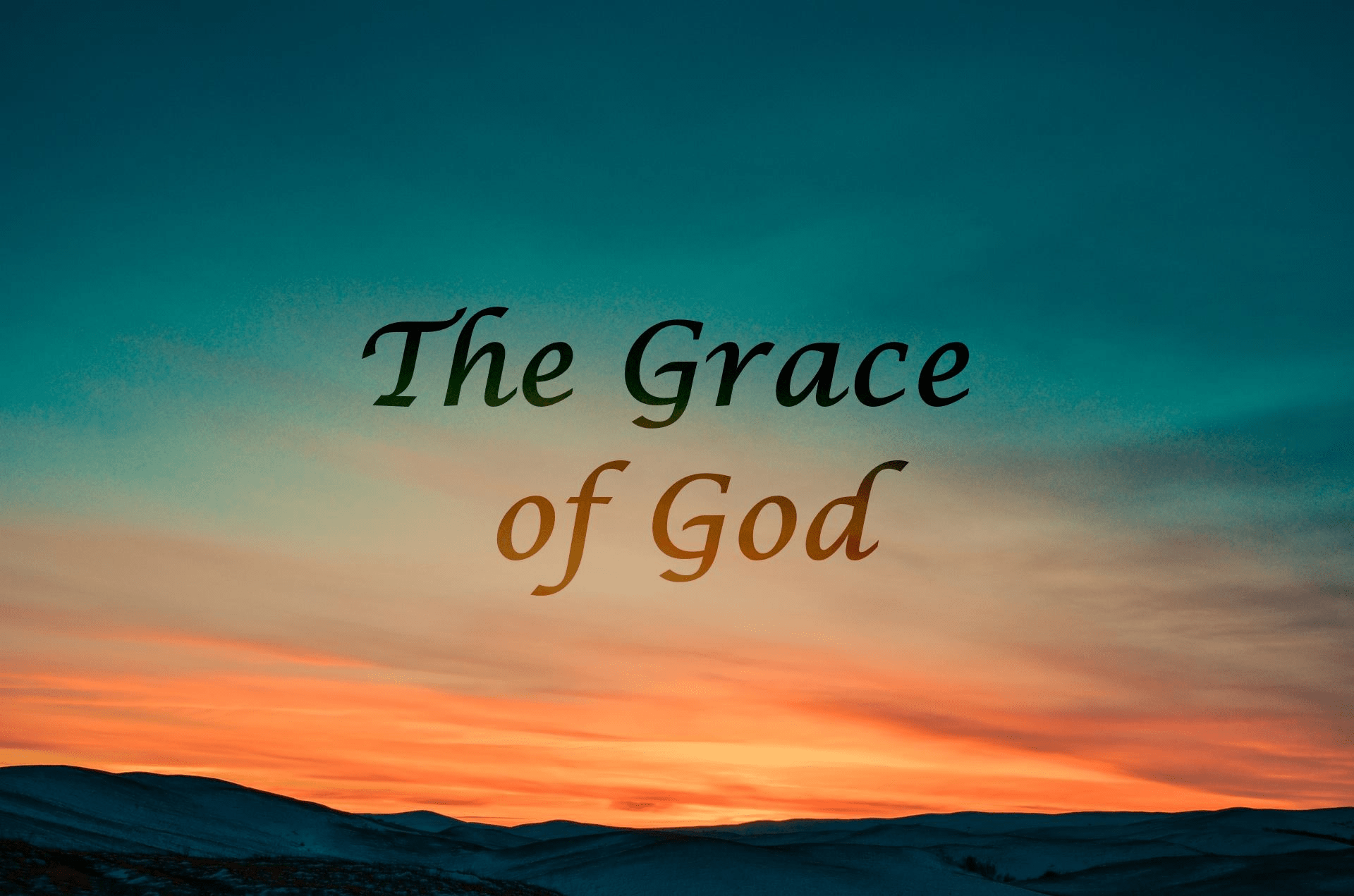 a case study of god's grace