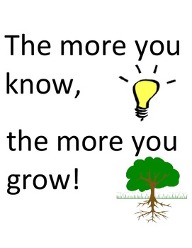 To Know is to Grow