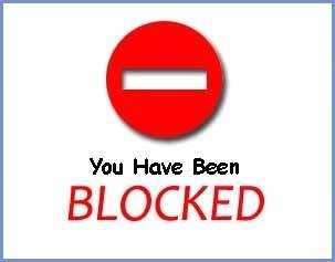 You have been blocked